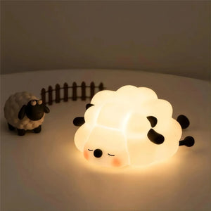 Cute Silicone Squishy Night Lamp Fox Rabbit Dimmable Nursery Nightlight Rechargeable Timing Bedside Table Lamp With Touch Sensor