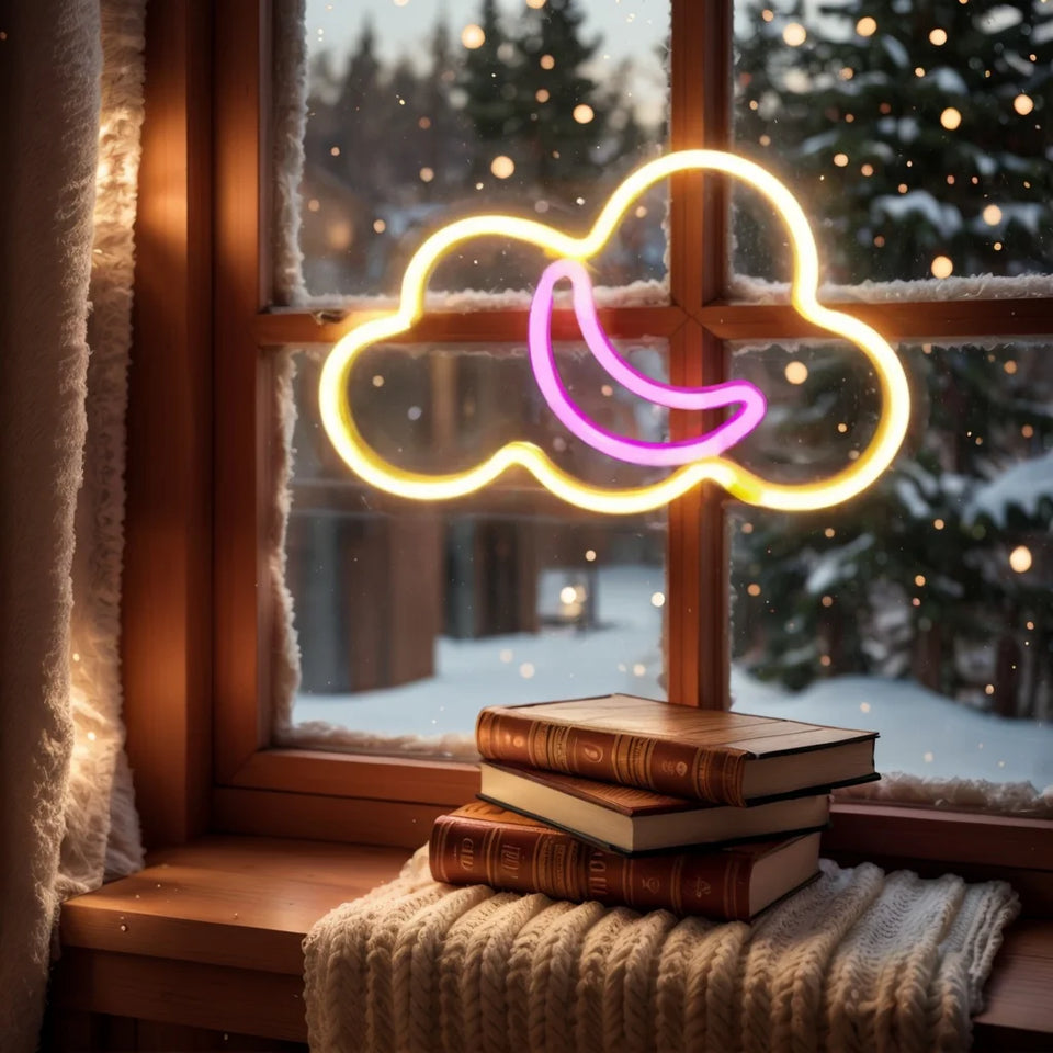 decorative led signs USB/battery